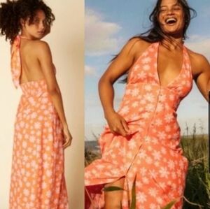 Billabong Wrangler Floral halter dress. Size M NWT